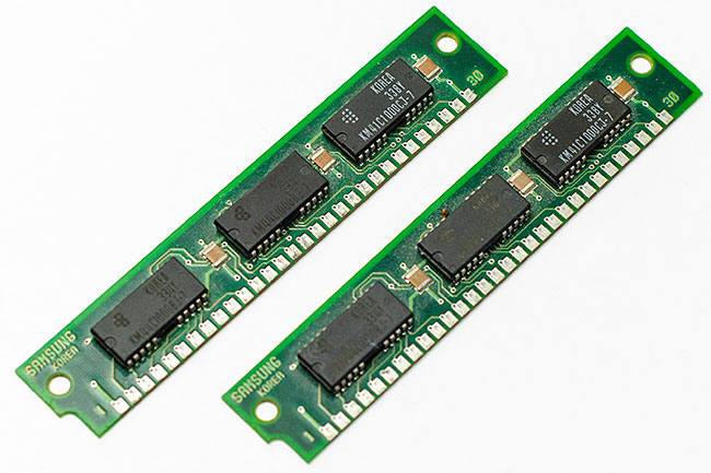 Samsung KMM591000BN-7 1MB 30-pin 70ns Tin Contacts SIMM Memory