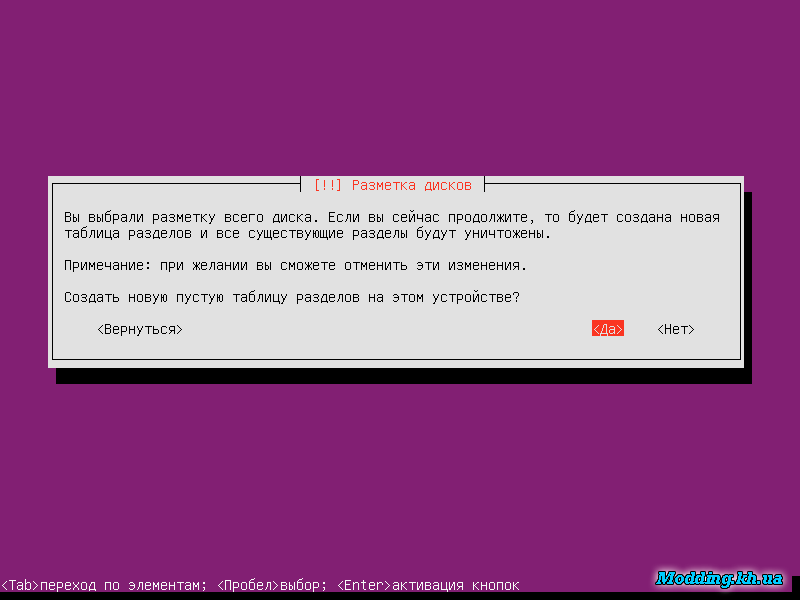 Установка Ubuntu Server